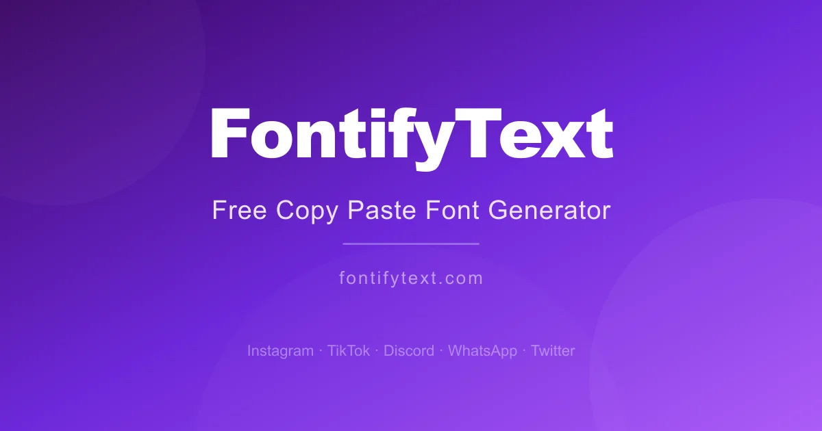 Font Generator Copy Paste - Free Fancy Fonts Online