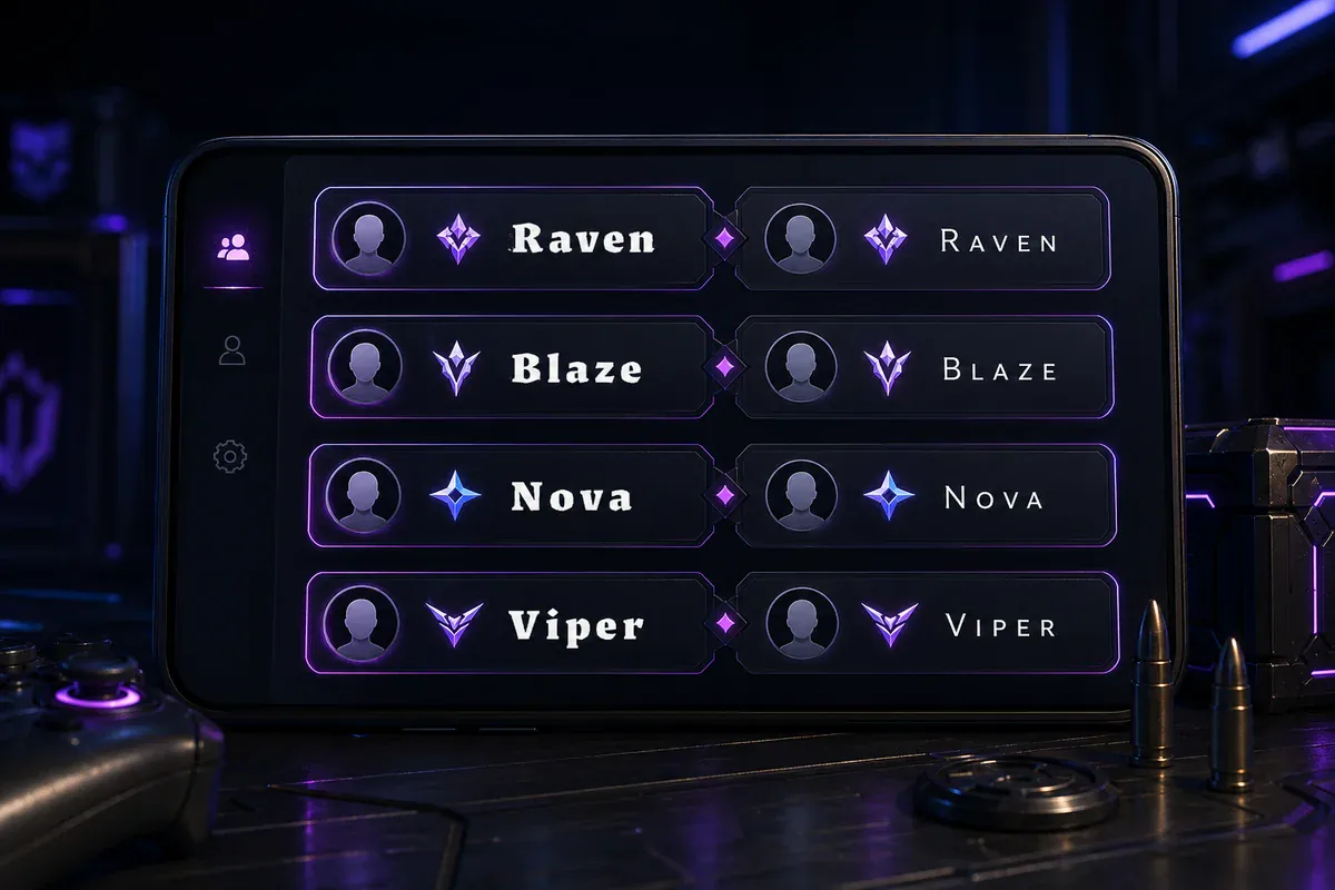 Clean bold and small-cap gaming username examples