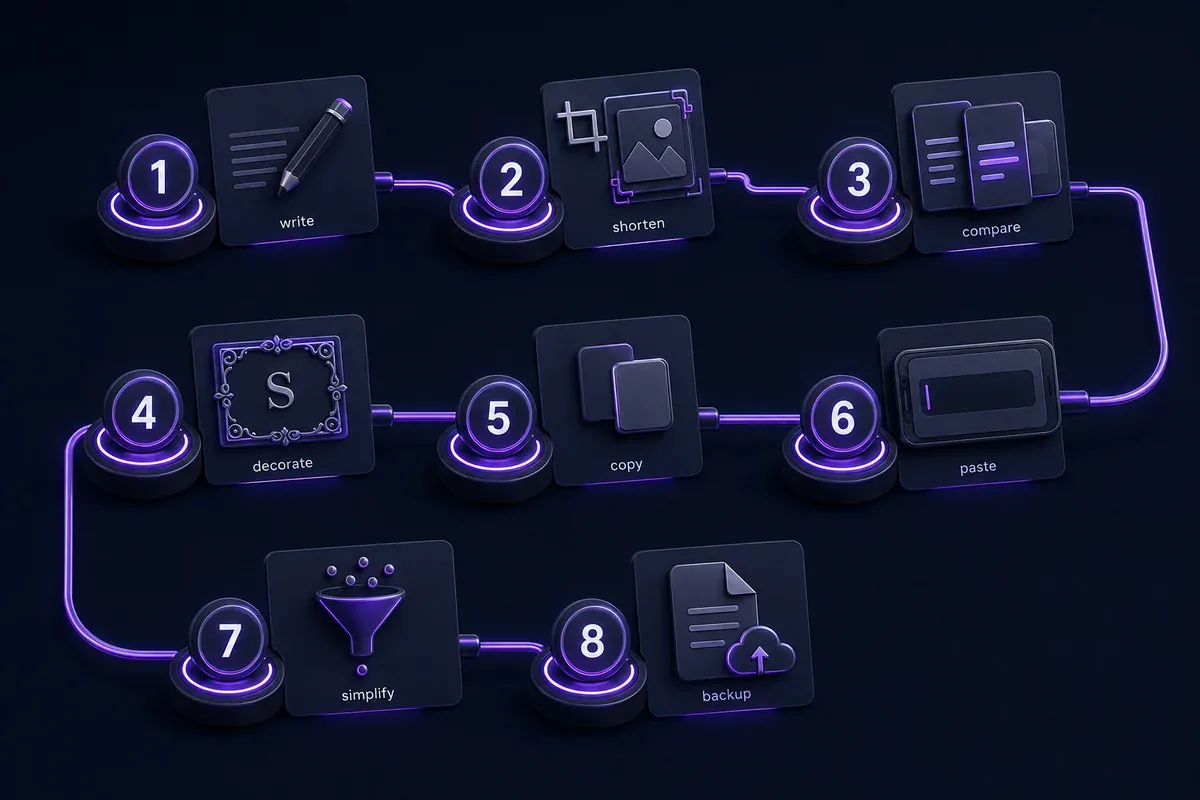 Eight steps for creating and testing a stylish gaming name